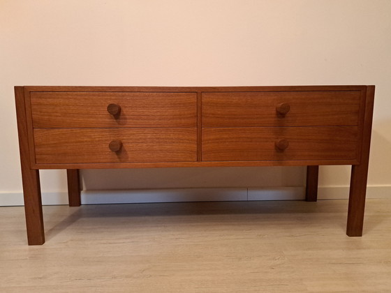 Image 1 of Aparador de teca original Aksel Kjersgaard núm. 480 D.E. Møbler, Dinamarca, ca 1960