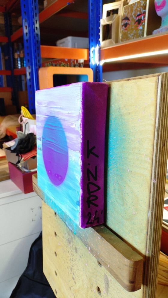 Image 1 of Life Goes On - visual philosophy using acrylic graffiti and stencils