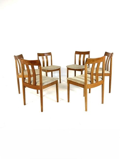 Ensemble de 6 chaises à repas vintage, Vamdrup Stolefabrik '70