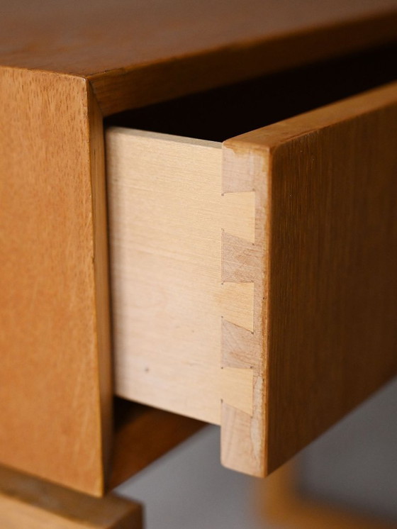 Image 1 of 1960s Scandinavian oak entry cabinet