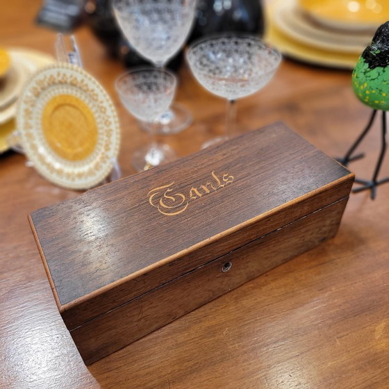 Image 1 of Caja para guantes, madera de palosanto, p. s. XX - Francia