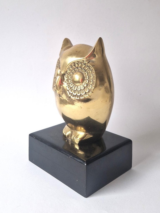 Image 1 of Caravell Design – Größte Kupfereule auf Holzsockel