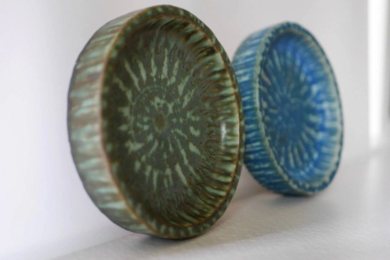 Image 1 of Bols Birka en poterie d'art scandinave par Gunnar Nylund pour Rörstrand, années 1960, set de 2