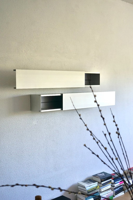 Armadi a muro A-Line Horizontals di Shigeru Uchida per Pastoe, anni '90, set di 2 – wandkast, Aluminium (photo 2 of 10)