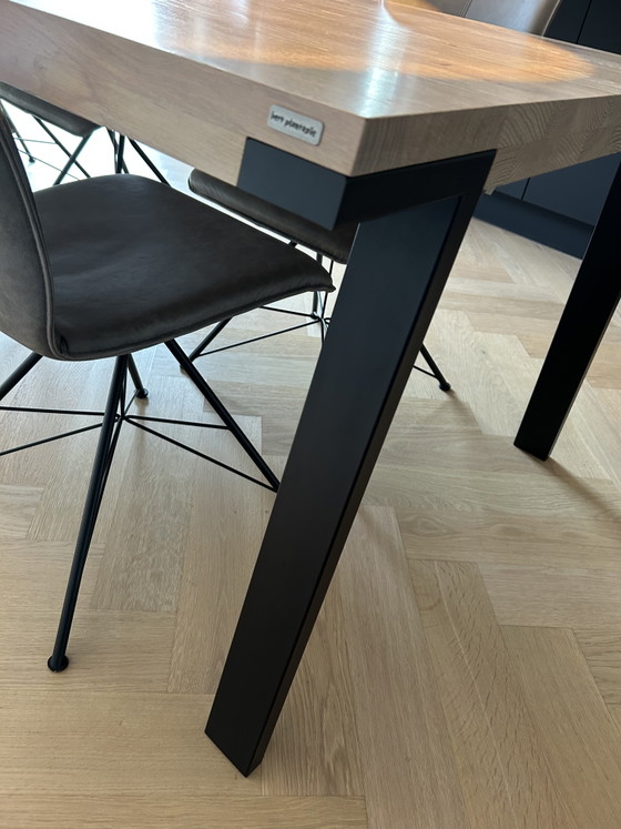 Bert Plantagie Set da pranzo Incl 6 Sedie in pelle – Iron, Wood (photo 11 of 11)