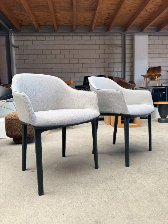Set von 6 Vitra Softshell Stühlen, Ronan und Erwan Bouroullec (Setpreis) – Esszimmerstühle, Kunststoff, Stoff (photo 3 of 6)