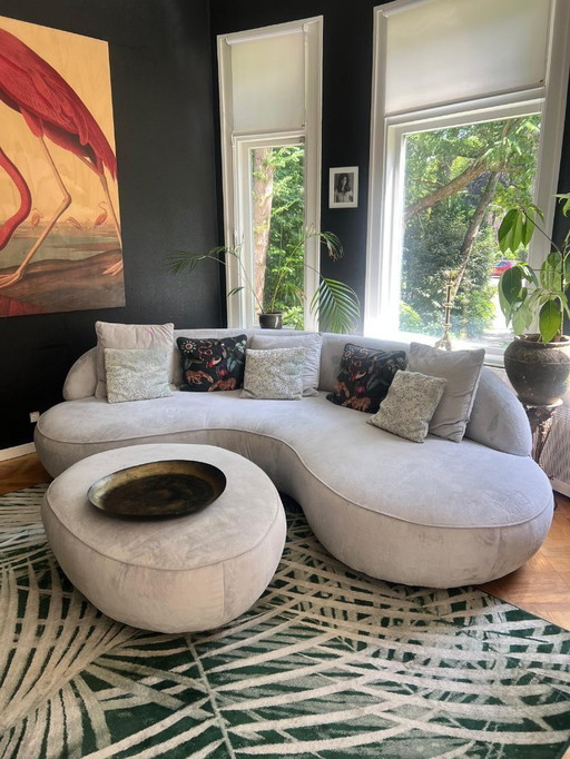 Canapé et pouf design sur mesure