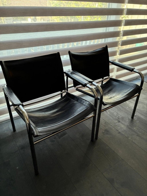 Unieke set van twee Tord Björklund fauteuils