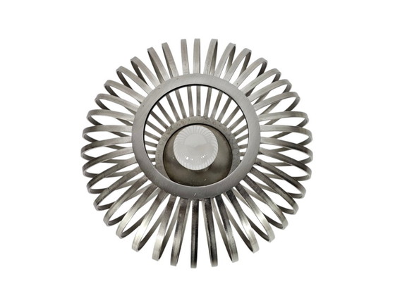 Metal spiral wall or ceiling lamp - metal - chrome, Brilliant AG, Wall lights, Silver (photo 2 of 5)