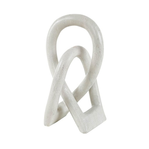 Sculpture abstraite blanche, design danois, années 1980, fabriquée au Danemark