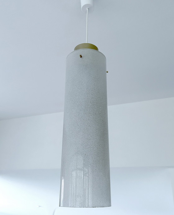 Image 1 of Very Large Mid Century Glass Pendant Lamp