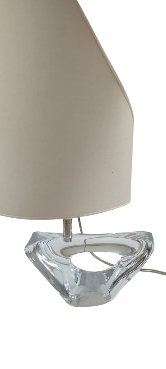 Image 1 of Skulpturale "Boot"-Lampe aus Kristallglas 1960er Jahre
