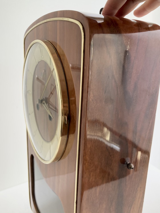 Image 1 of Vintage Kieninger wall clock - mechanical - 1950s/60s