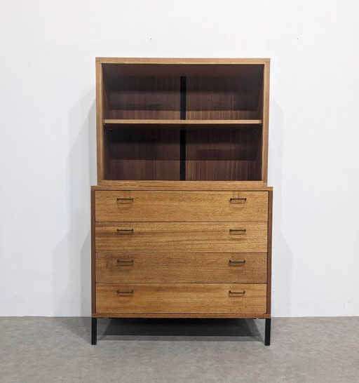 Vintage chest of drawers with shelves