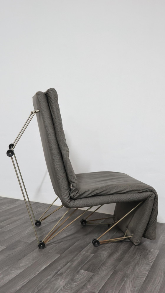 Image 1 of Lounge Chair Poltrona Geometric Design Postmodern Modernariato