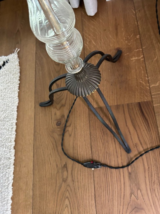 Vintage Staande Schemerlamp Uit 1940-1950 – Vloerlampen, Brass (photo 5 of 6)