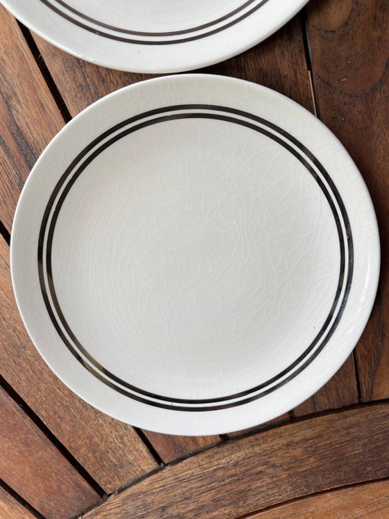 5 vintage Gien dessertborden, model 4607 – Servies, Porselein (photo 10 of 14)