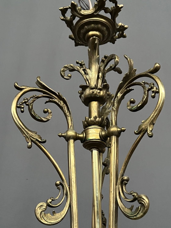 Lustre de style Louis XV. Bronze massif, cristal. – Crystal (photo 7 of 14)