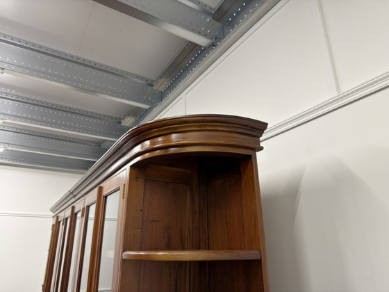 Grande Bibliothèque Classique Anglaise – Verre, Bois (photo 19 of 20)