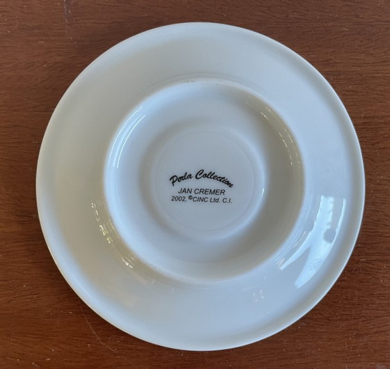Due tazzine da caffè espresso con piattini, motivo astratto, Jan Cremer, Stoviglie, Ceramica, Porcellana (foto 12 di 12)