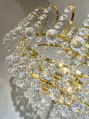 Grand lustre en cristal Lampe pendante boules de cristal