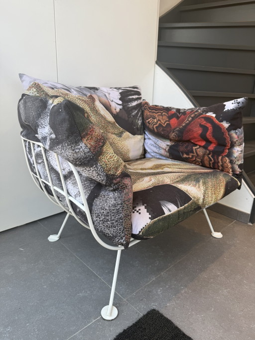 Moooi Nest Chair door Marcel Wanders – fauteuils, Metal, Textile