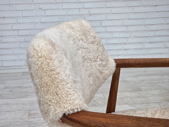 Image 1 of 1960s, Danish design by Erik Kirkegaard, model 43, genuine sheepskin.