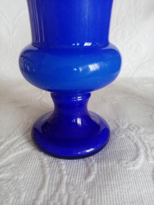 Vaso/coppa in vetro italiano Salviati/Murano anni '60 (15,50 cm)