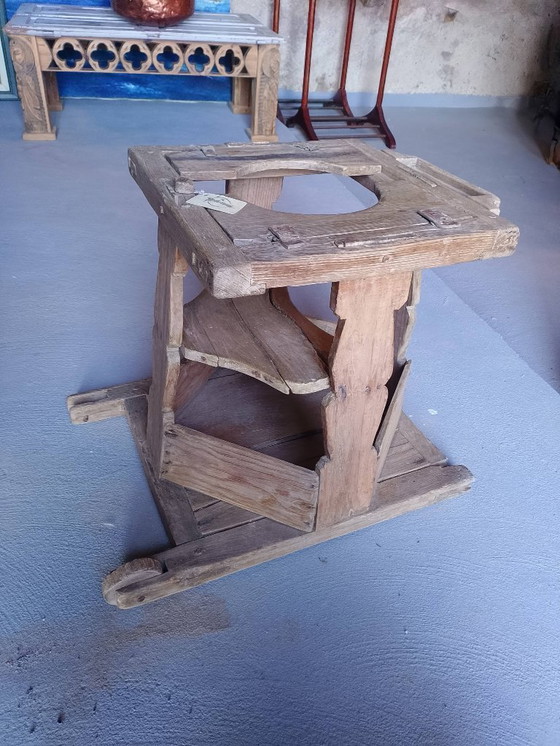 Image 1 of Antique pine walker/baby walker/child catcher, 19th century