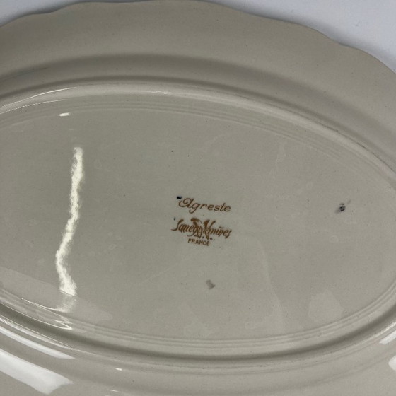Piatto Ovale "Agreste" Sarreguemines, XX Secolo – Stoviglie, Ceramic, Vintage (photo 7 of 7)