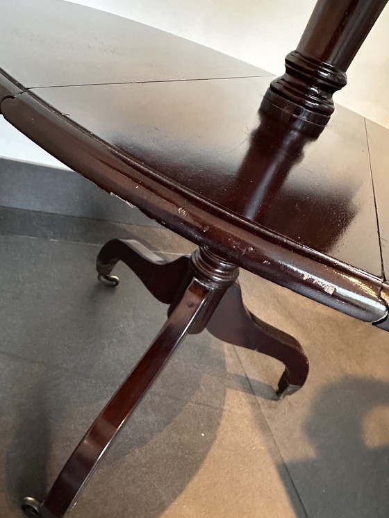 Image 1 of Montaplatos plegable antiguo / Mesa de servicio de dos niveles con ruedas