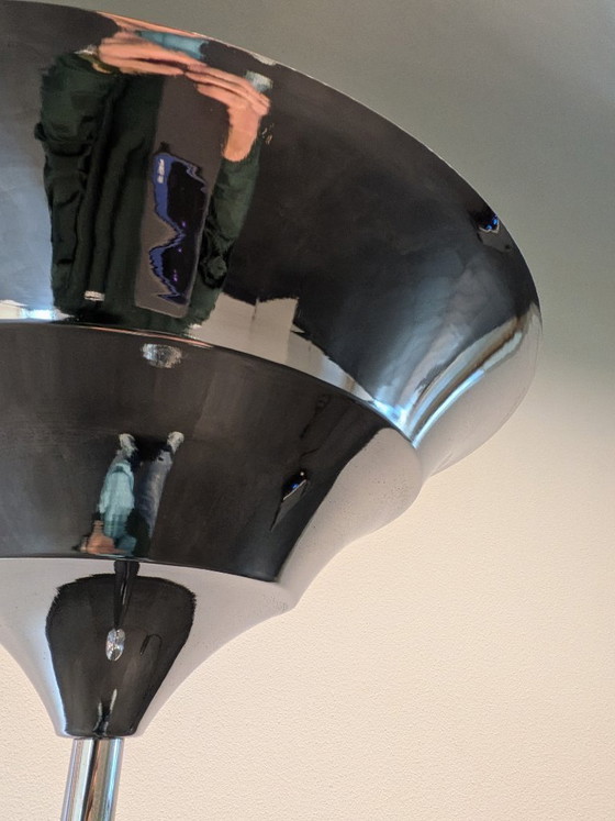 Image 1 of Projecteur Art Déco - Chrome années 1980 - Style Streamline Moderne