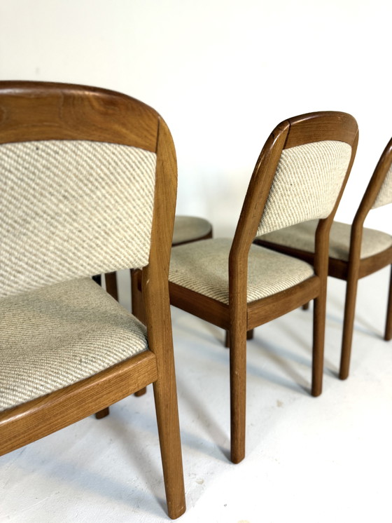Image 1 of 8x vintage dining room chair, Dyrlund '70