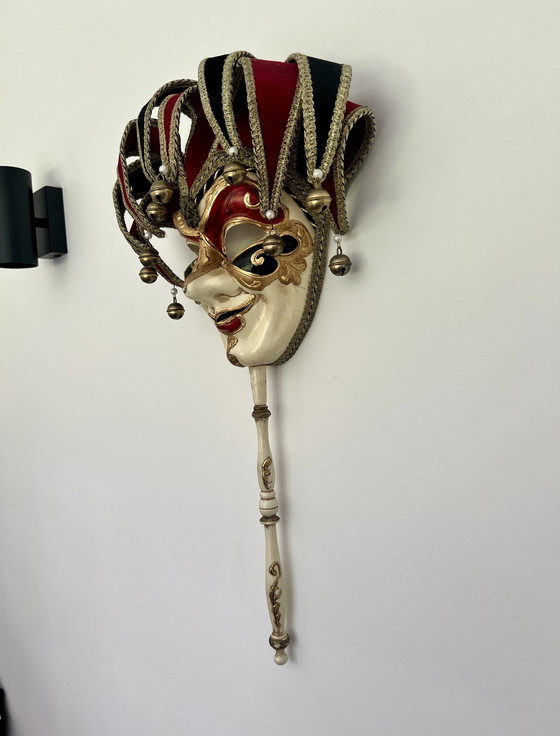 Image 1 of Vintage Venezia Carnaval Nar Masker