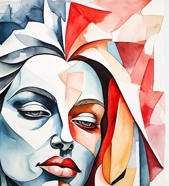 Image 1 of GONGAS - Fire and Water - Framed artist's lithograph