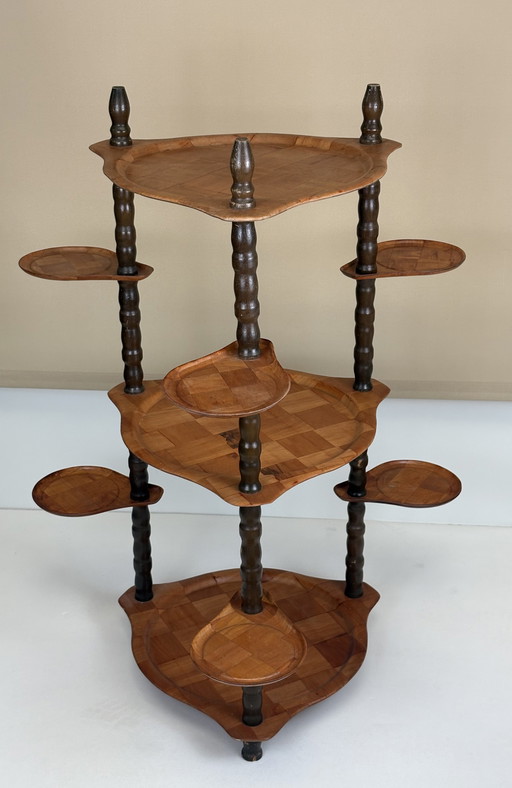 Vintage side table/sidetable/plant table seventies wood