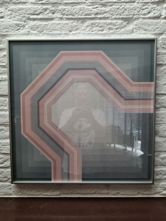 Postmodern Art Print 1980s Framed – Glass, Metal (photo 3 of 6)