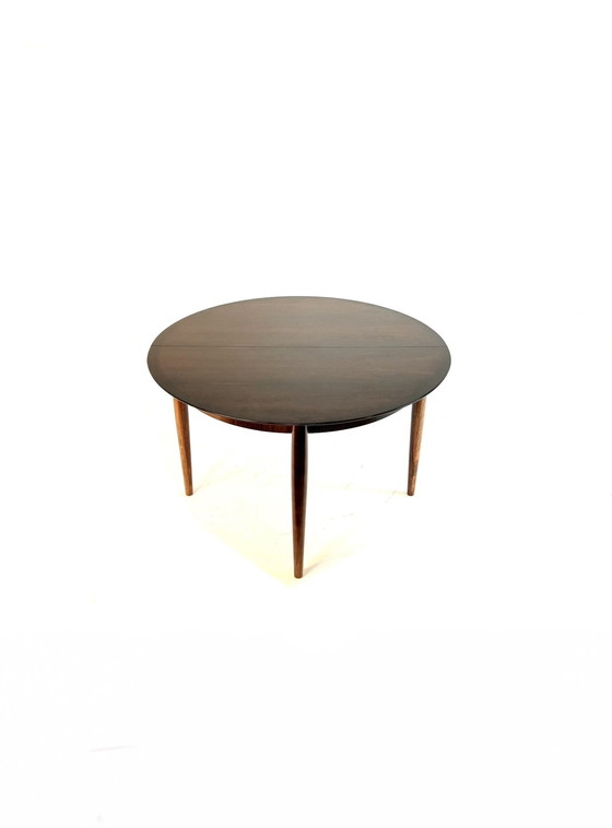 Image 1 of Vintage extendable Pallisander dining table, Lübke '60