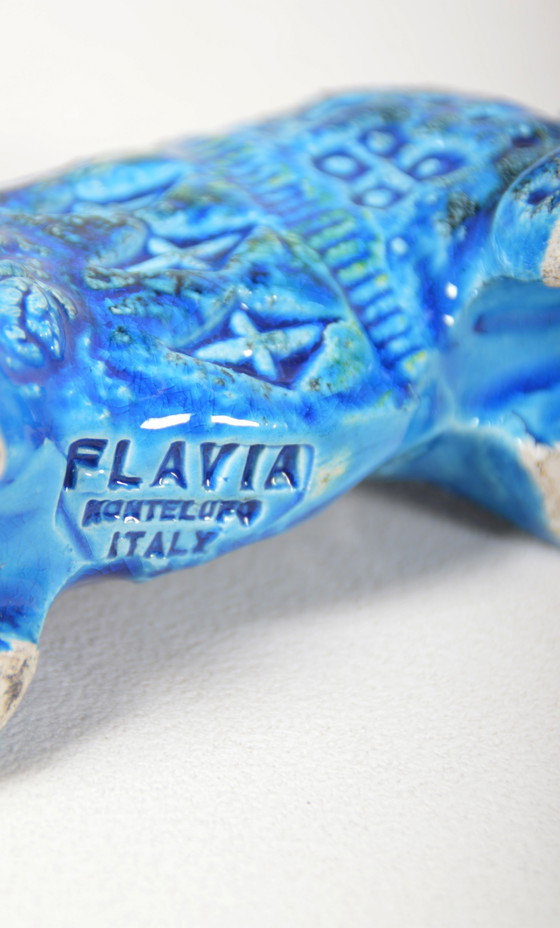 Image 1 of Bitossi Lion Designed By Aldo Londi For Flavia, 1970s