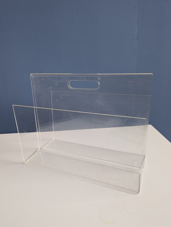 Image 1 of Portariviste/porta dischi in plexiglass vintage