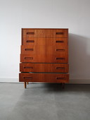 Vintage Deense ladekast in teak