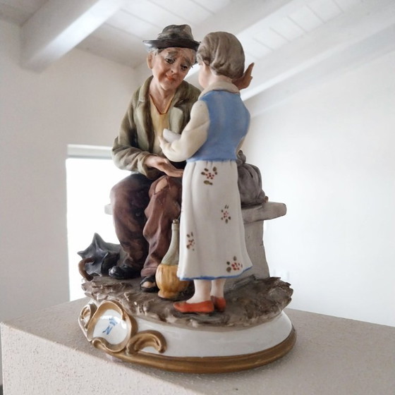 Image 1 of Christmas gift Vintage porcelain figurine in Capodimonte original