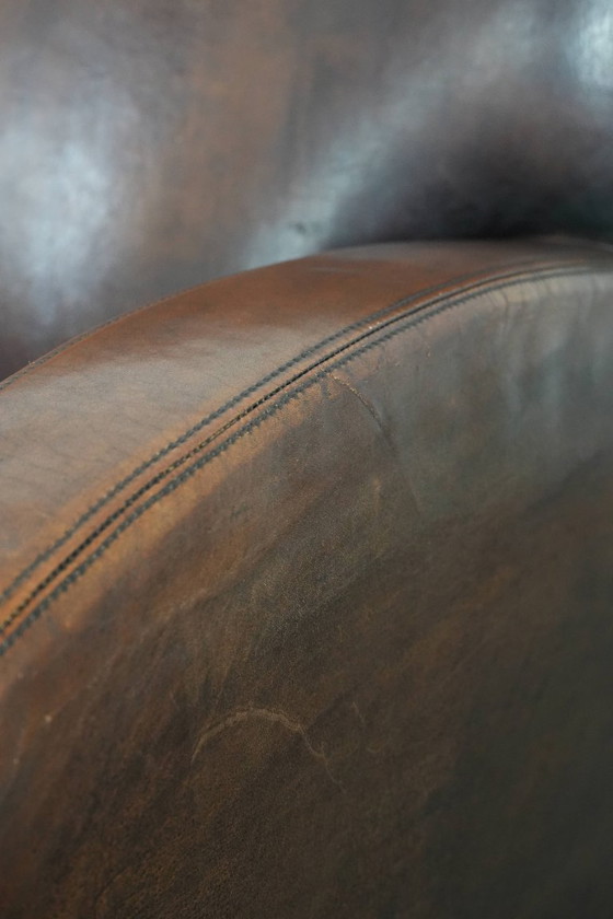 Image 1 of Vintage sheepskin armchair