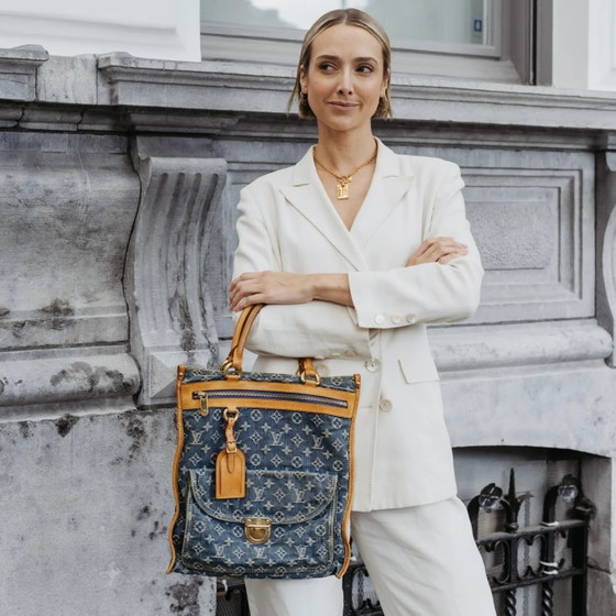 Louis Vuitton denim Sac Plat – Bolsos tote, Vintage (photo 3 of 27)