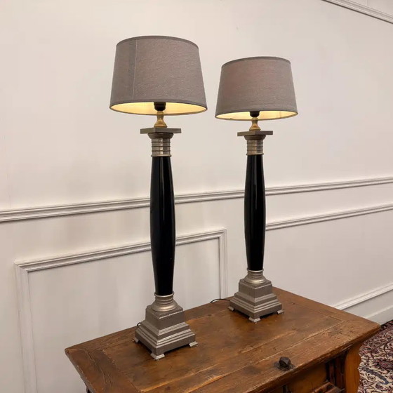 Set Grote Klassieke Empire Tafellampen (foto 2 van 13)