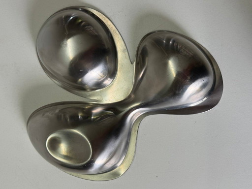 Alessi - Ron Arad - Platter - Babyboop - 3-Compartment RA03 - Stainless Steel