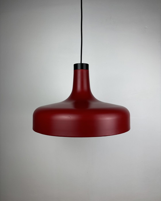 Image 1 of Staff Leuchten Arnold Berges, vintage hanglamp, matrode metalen lamp, Space Age, Mid Century, jaren 70, industrieel Duitsland