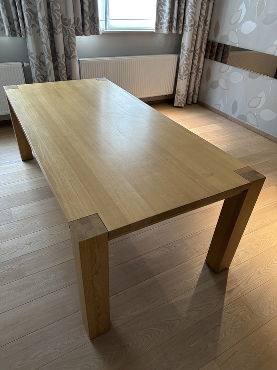 Image 1 of Modern Oak table 220cm x 105cm and 77cm high