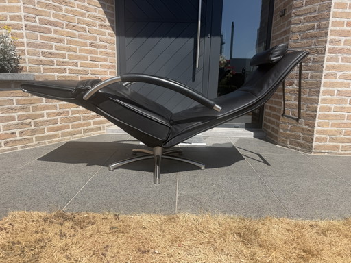 Prachtige Zwarte Jori Mensana Relax Incl Hoofdkussen Medi Mono-Move – fauteuils, Leather, Metal (photo 2 of 13)