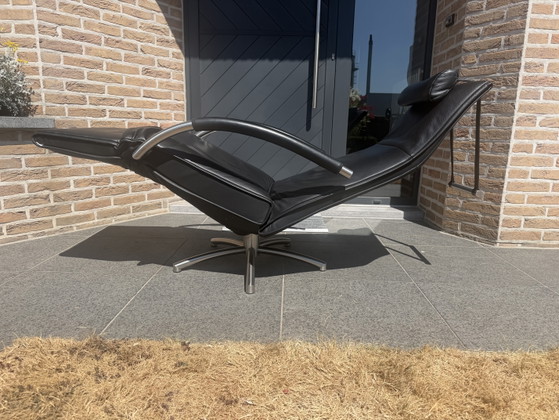 Prachtige Zwarte Jori Mensana Relax Incl Hoofdkussen Medi Mono-Move – Fauteuils, Leather, Metal (photo 2 of 13)